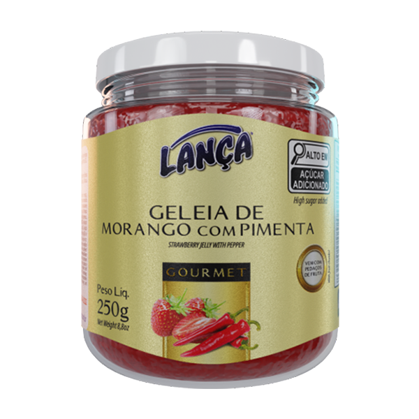 Geleia de Morangos com Pimenta 